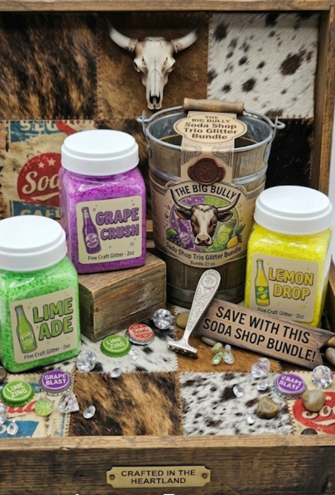 Soda Shop Trio Glitter Bundle