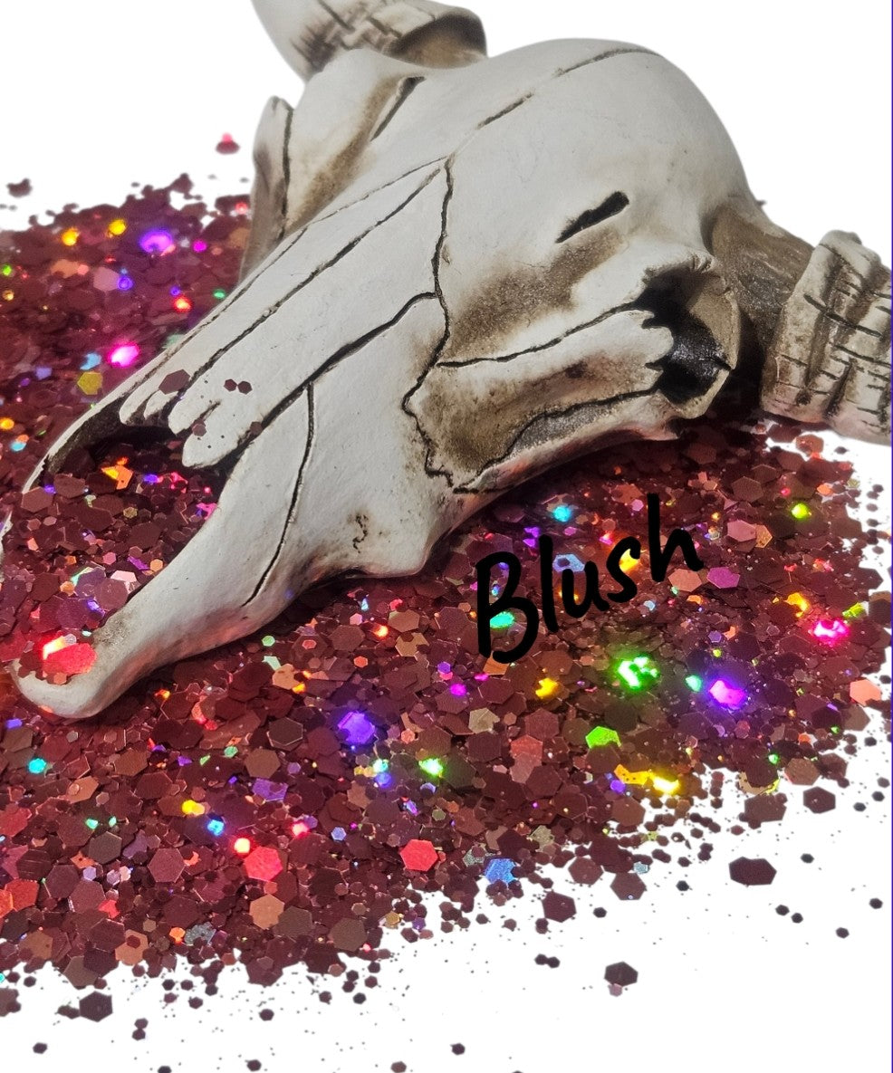 "Blush" Chunky Halographic Glitter