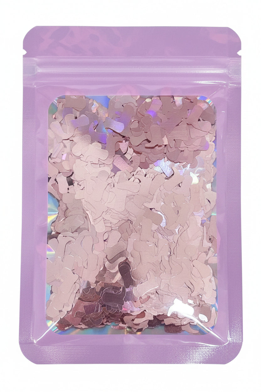 Boots glitter shapes