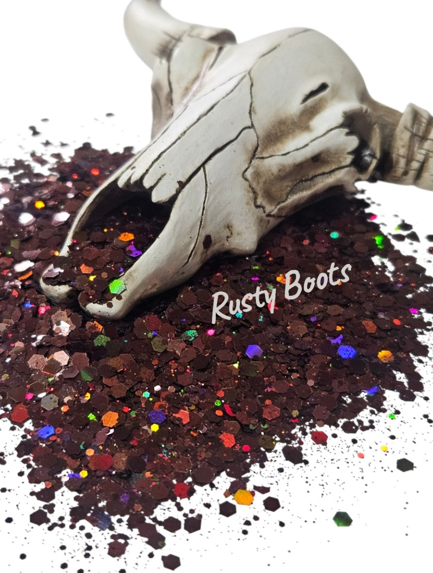 "Rusty Boots" Halographic Chunky Glitter