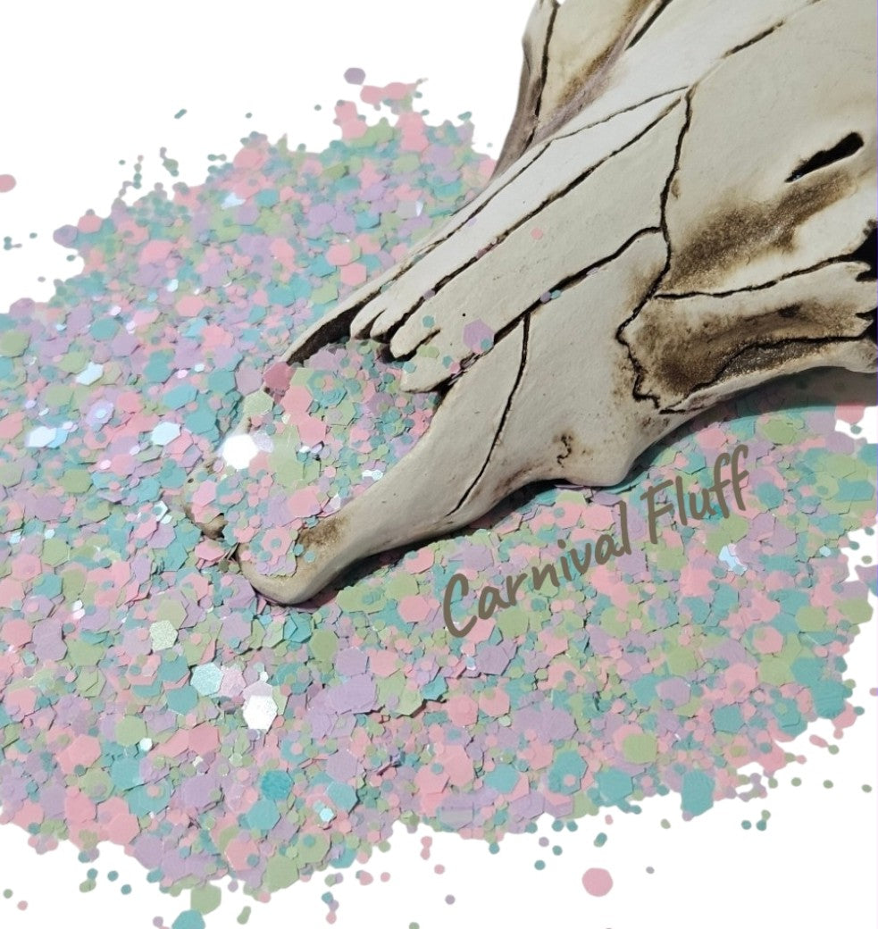 Carnival Fluff Chunky Metallic Matte Glitter Mix