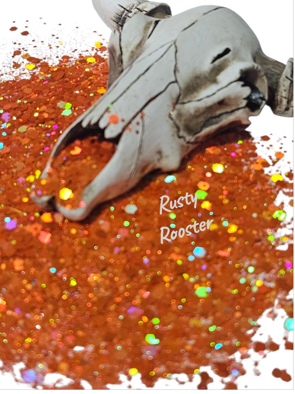 "Rusty Rooster" Halographic Chunky Glitter