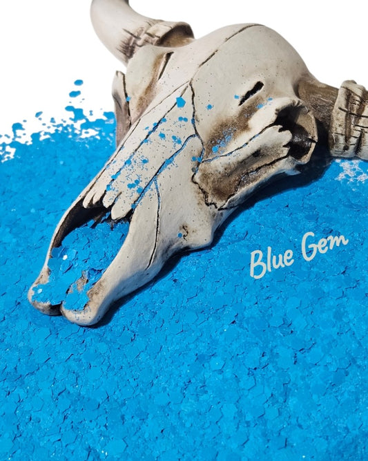 "Blue Gem" Metallic Matte Chunky Glitter