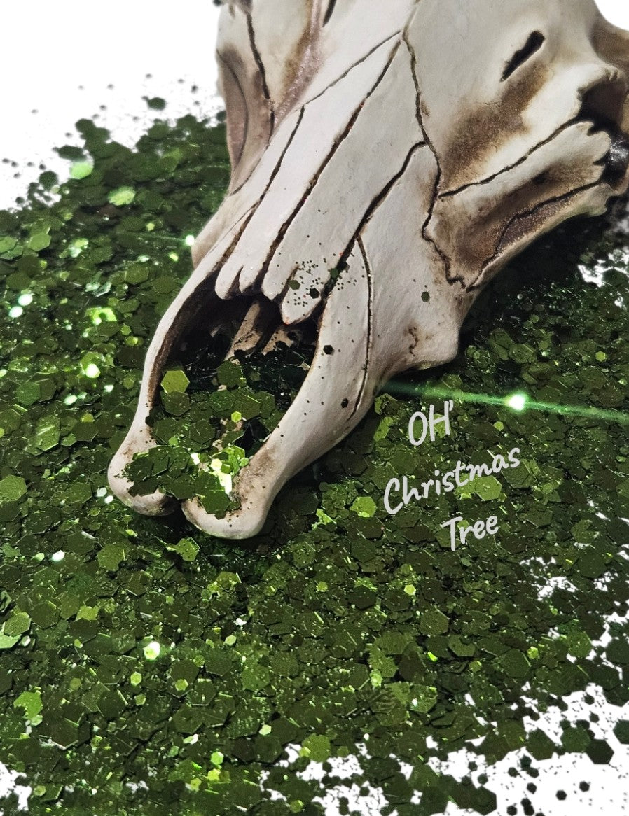 "OH' Christmas Tree" Chunky Glitter