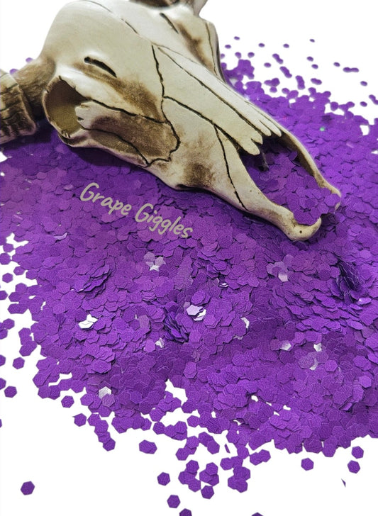 "Grape Giggles" Chunky Metallic Matte Glitter