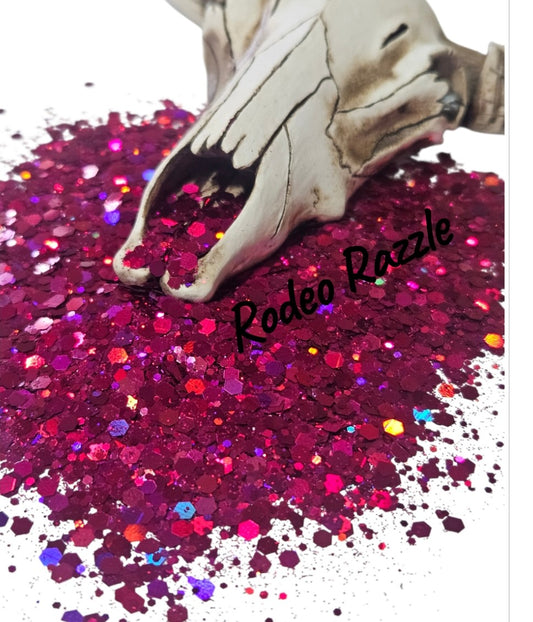 "Rodeo Razzle" Halographic Chunky Glitter