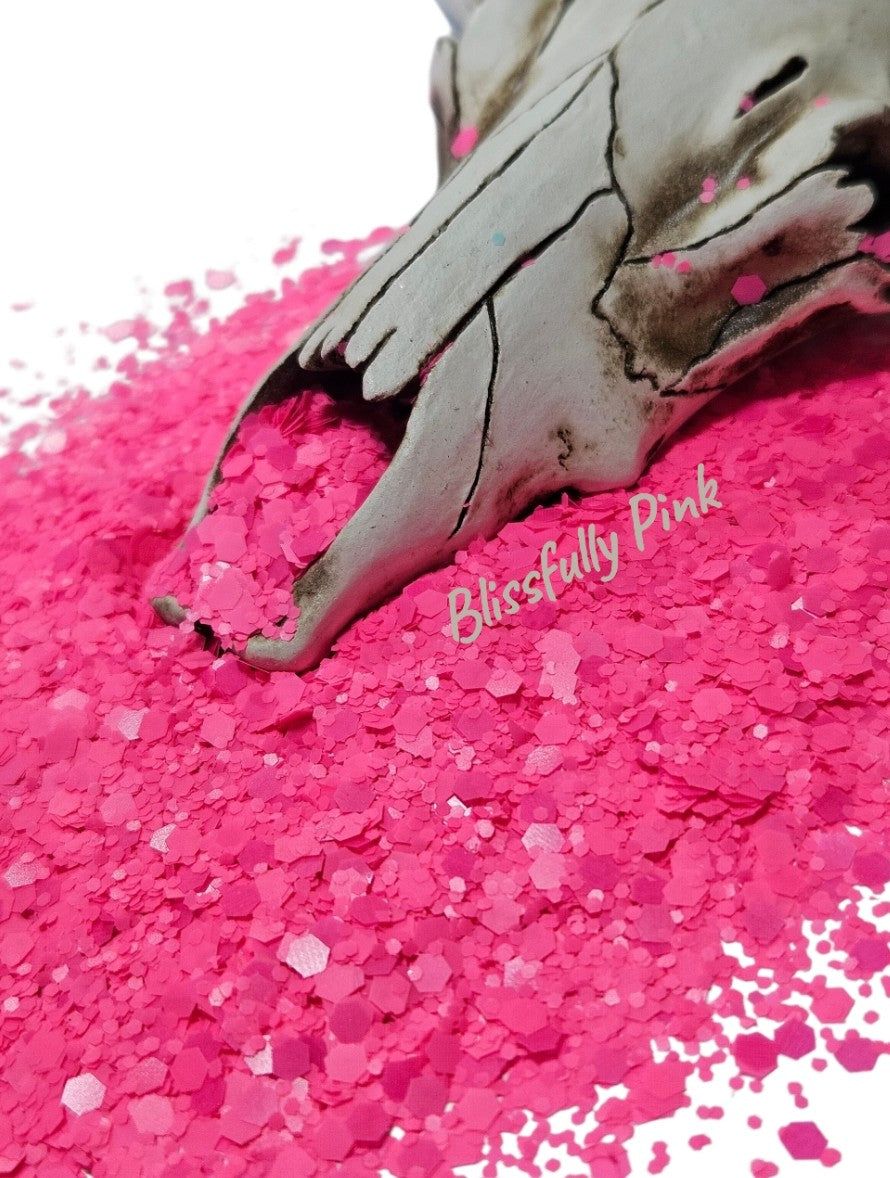 "Blissfully Pink" Matte Chunky Glitter